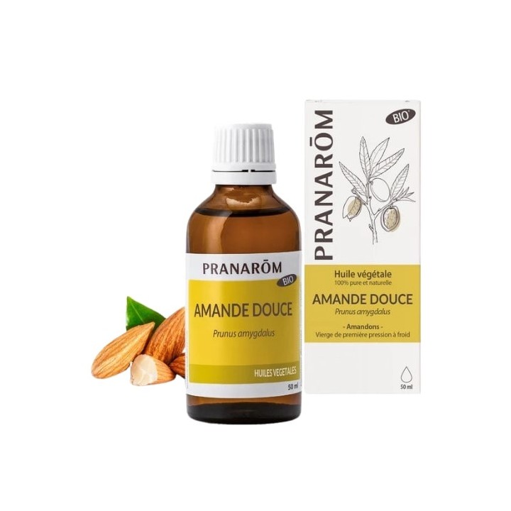 Huile Végétale Amande Douce Bio 50ml - Pranarôm - Illicopharma