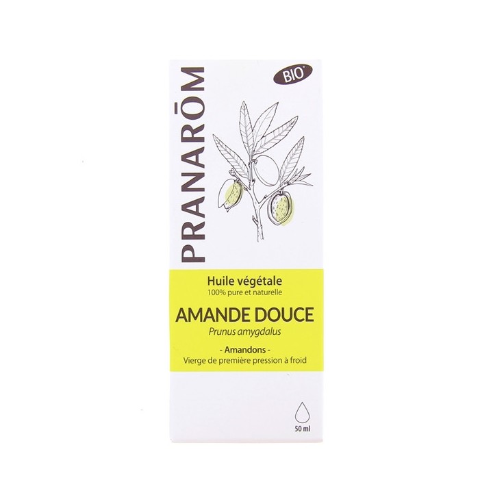 Huile Végétale Amande Douce Bio 50ml - Pranarôm - Illicopharma