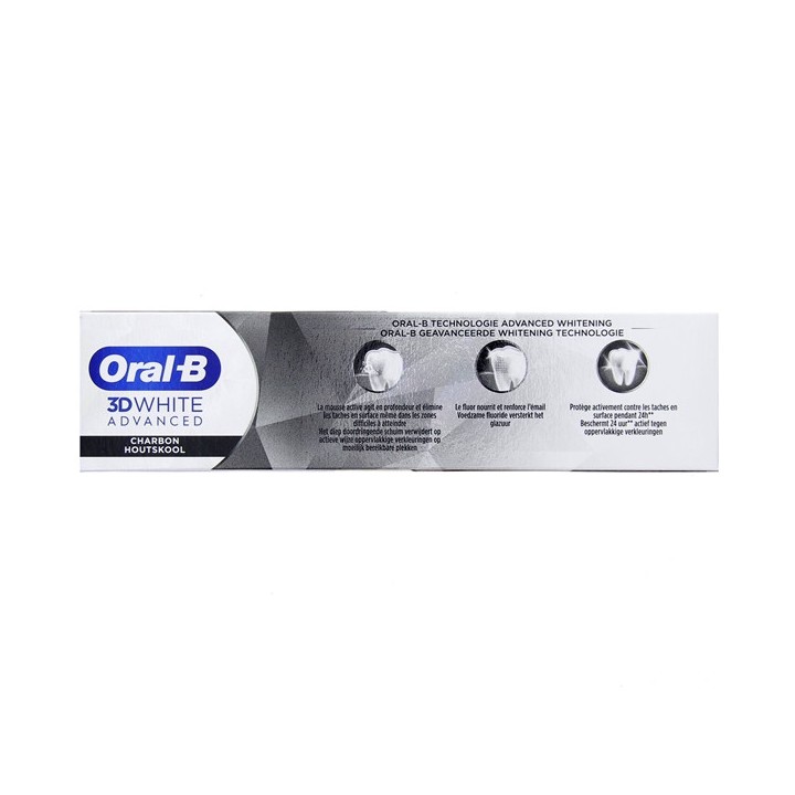 Oral-B Dentifrice 3D White Advanced Luxe Charbon 75ml - IllicoPharma