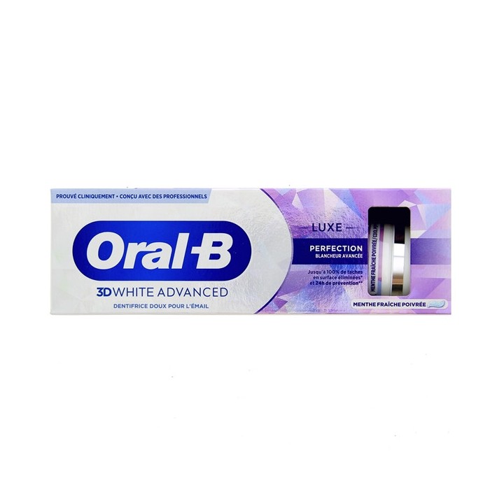 Oral-B Dentifrice 3D White Advanced Luxe Perfection 75ml - IllicoPharma