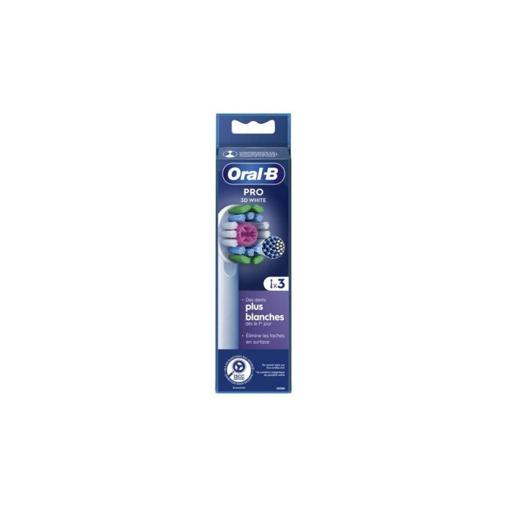 Oral-B Pro Brossettes 3D White x3 - IllicoPharma