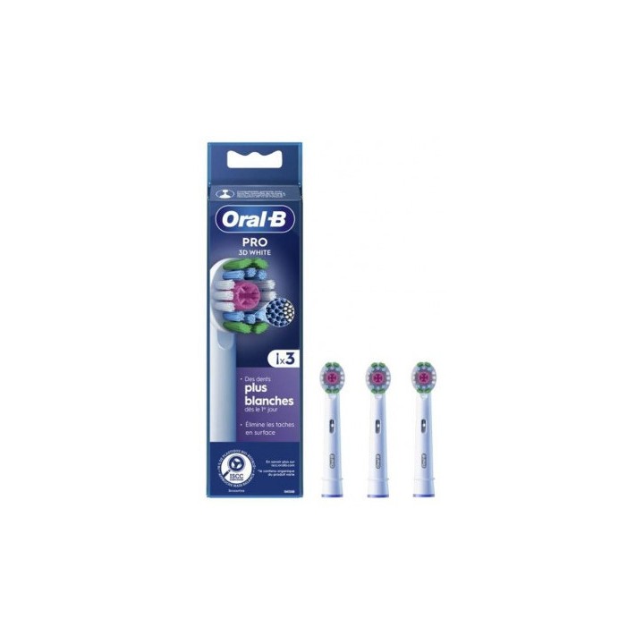 Oral-B Pro Brossettes 3D White x3 - IllicoPharma