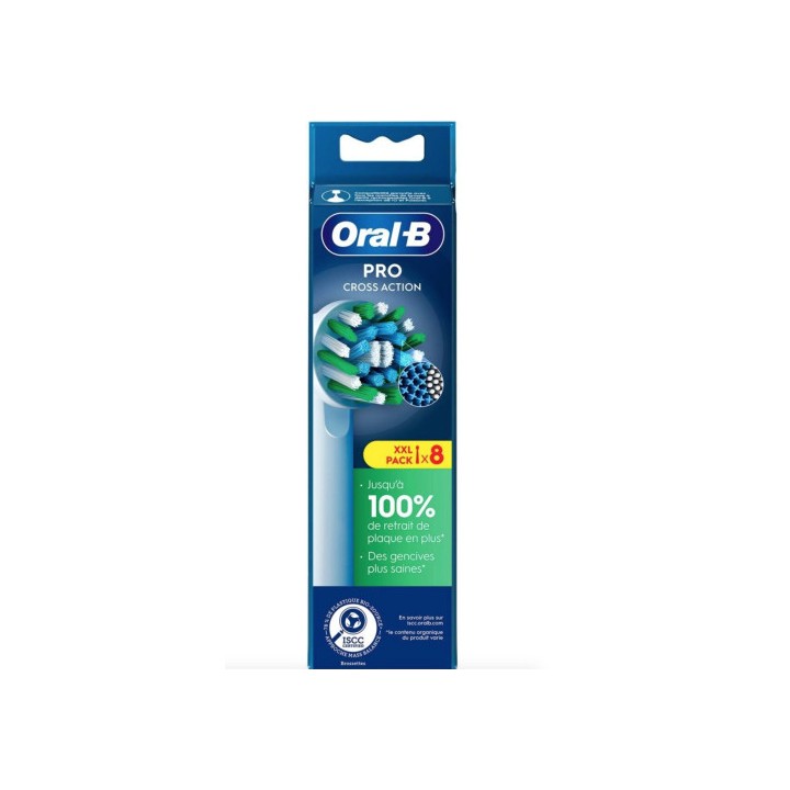 Oral-B Pro Brossettes Cross Action x8 - IllicoPharma