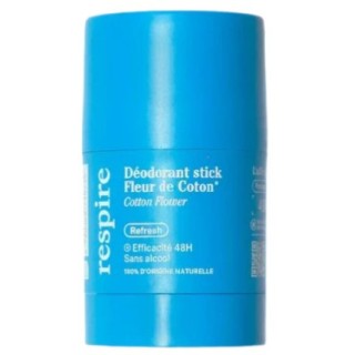 Déodorant Stick Fleur de coton 48h 50g – Respire – IllicoPharma