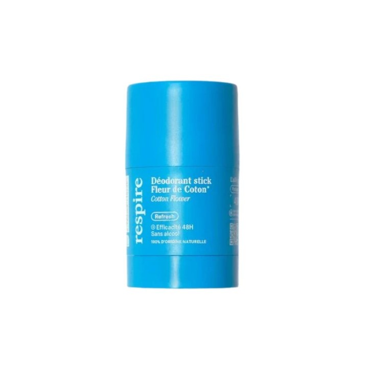 Déodorant Stick Fleur de coton 48h 50g – Respire – IllicoPharma