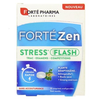 Forté Zen Stress Flash x10cpr orodispersibles menthe Forté Pharma - IllicoPharma