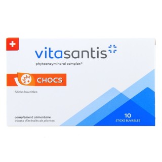 Vitasantis CHOCS x10 sticks buvables – Santis Lab – IllicoPharma