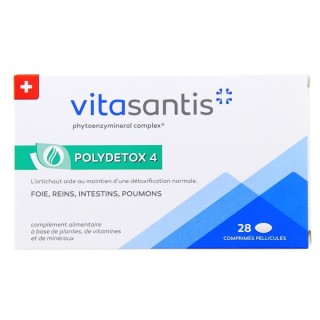 Vitasantis Polydétox x28cpr – Santis Lab – IllicoPharma