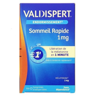 Valdispert Sommeil Rapide 1mg x50cpr orodispersibles - IllicoPharma