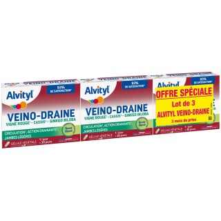 Veino-Draine 3x30 gélules végétales- Alvityl - IllicoPharma