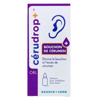 Cerudrop+ Solution Auriculaire 12ml Bausch + Lomb - IllicoPharma