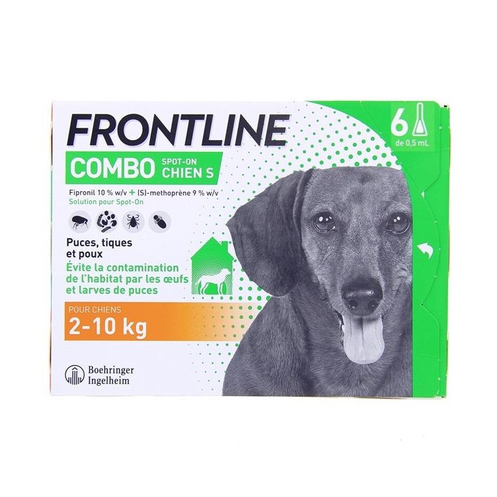 Frontline Combo Spot-On Chien S - 6 pipettes - Pharmacie IllicoPharma