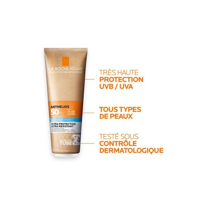 Anthelios Lait hydratant SPF50+ 250ml - La Roche Posay - IllicoPharma