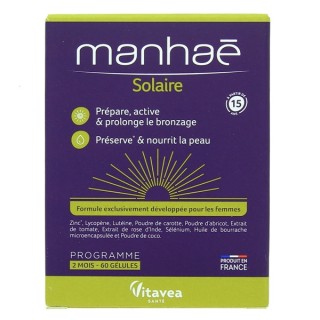 Manhaé Solaire x60 gélules - Pharmacie en ligne IllicoPharma