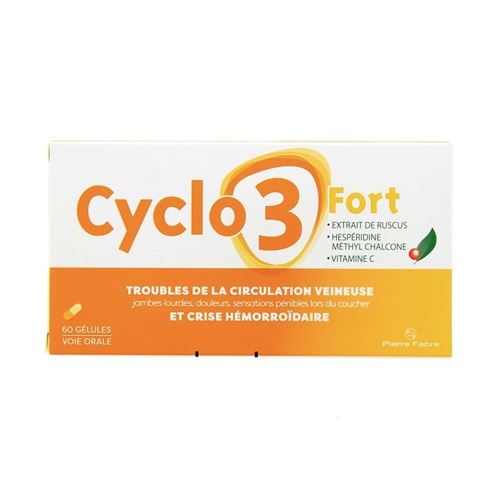 Cyclo 3 Fort 60 Gléules, Jambes lourdes, varices, e-Pharmacie IllicoPharma