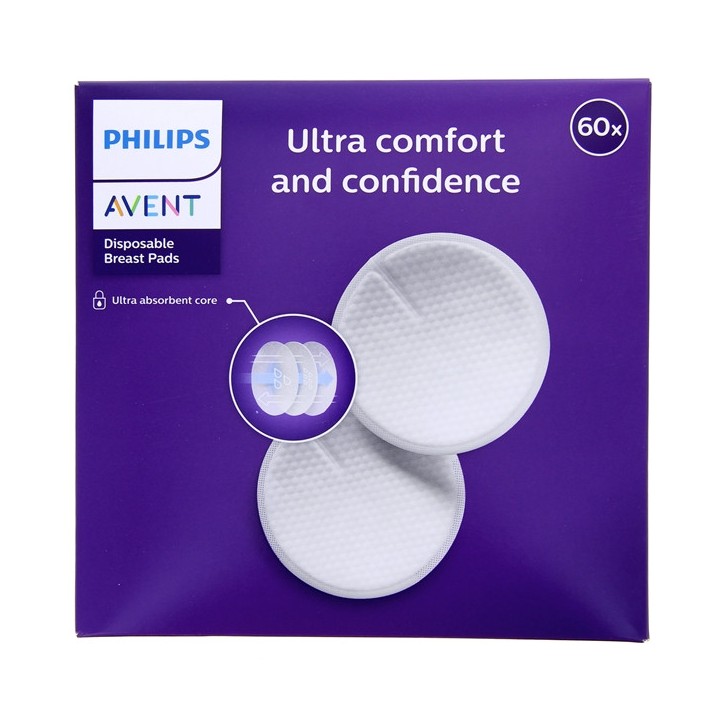 Coussinets d'Allaitement Jetables x60 Avent - Pharmacie en ligne IllicoPharma