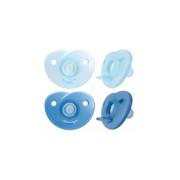 Sucettes Soothie 0-6m x2 Bleu - Avent - IllicoPharma