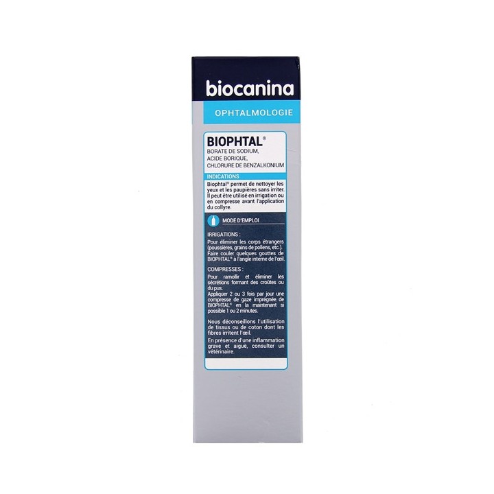 Biophtal Ophtalmologie Chien & Chat 125ml  Biocanina - IllicoPharma