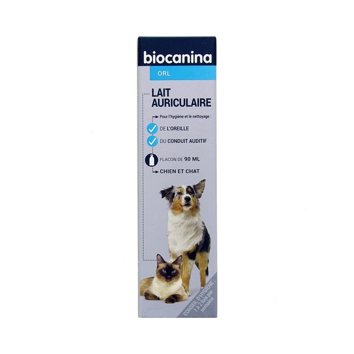 Lait Auriculaire Chien & Chat 90ml Biocanina - Pharmacie en ligne IllicoPharma