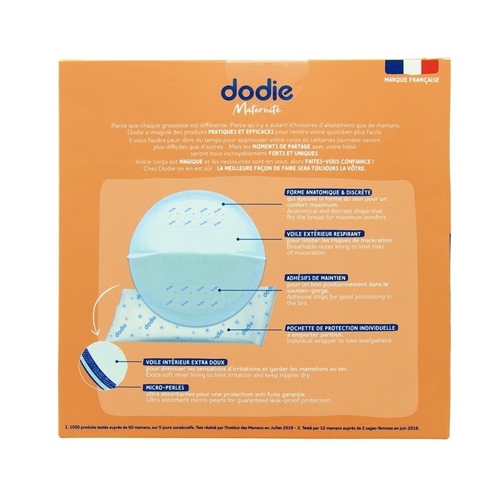 Coussinets d'allaitement Ultra-fins Jour - Boîte de 30 - Dodie - IllicoPharma