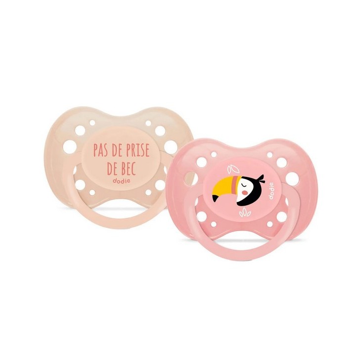 Sucettes Anatomiques +18 mois Toucan x2 Dodie - IllicoPharma