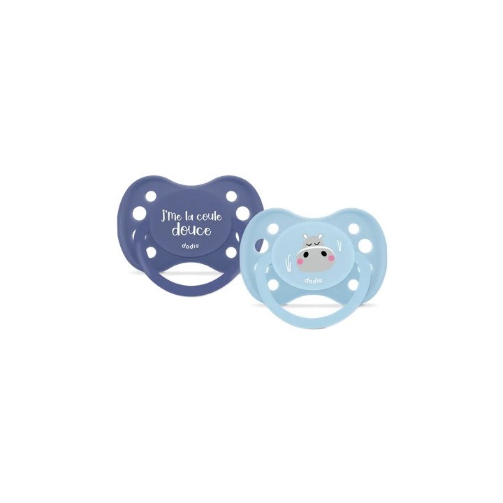 Sucettes Anatomiques +6 mois Hippo x2 - Dodie - IllicoPharma