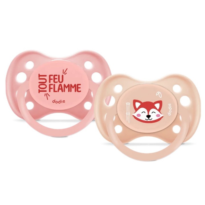 Sucettes Anatomiques +6 mois Panda Roux x2 - Dodie - IllicoPharma