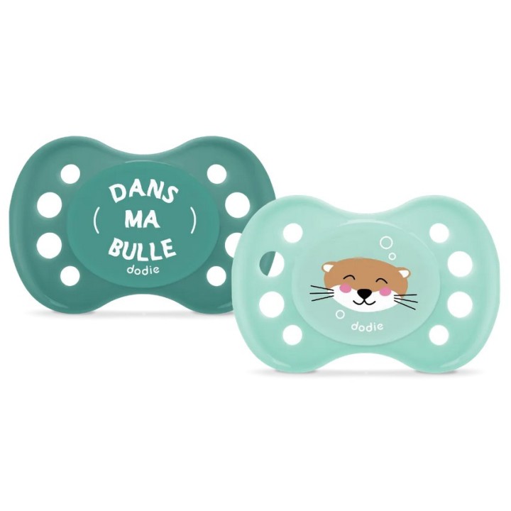 Sucettes Anatomiques 0-6 mois Loutre x2 - Dodie - IllicoPharma