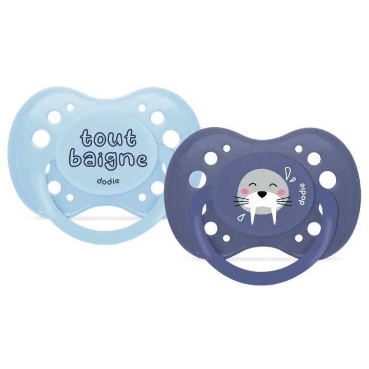 Sucettes Anatomiques +18 mois Phoque Roux x2 - Dodie - IllicoPharma