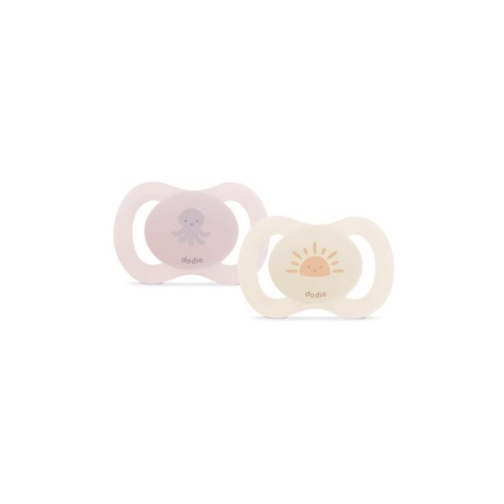 Sucettes Anatomiques Naissance 0-2 mois Petite Pieuvre x2 - Dodie - IllicoPharma