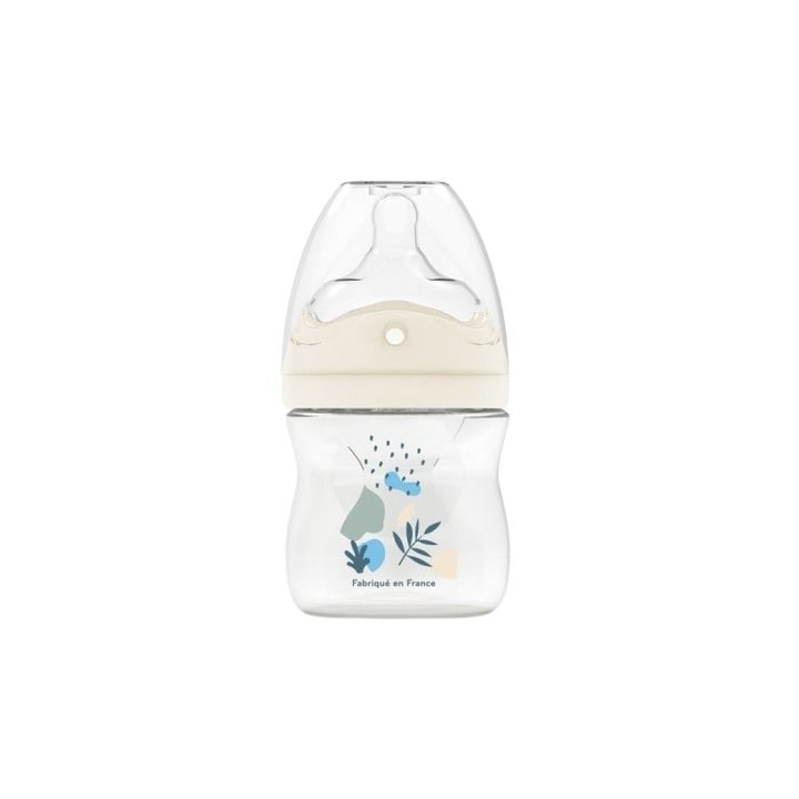 Biberon Tétine multi-perforée anti-coliques Débit 1 Nature Bleu 150ml - Dodie - IllicoPharma