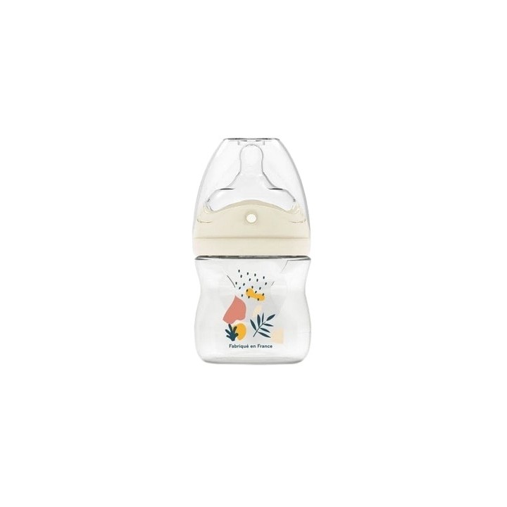 Biberon Tétine multi-perforée anti-coliques Débit 1 Nature Terracotta 150ml - Dodie - IllicoPharma
