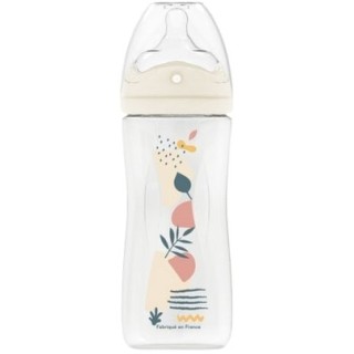 Biberon Tétine multi-perforée anti-coliques Débit 3 Nature Terracotta 330ml - Dodie - IllicoPharma