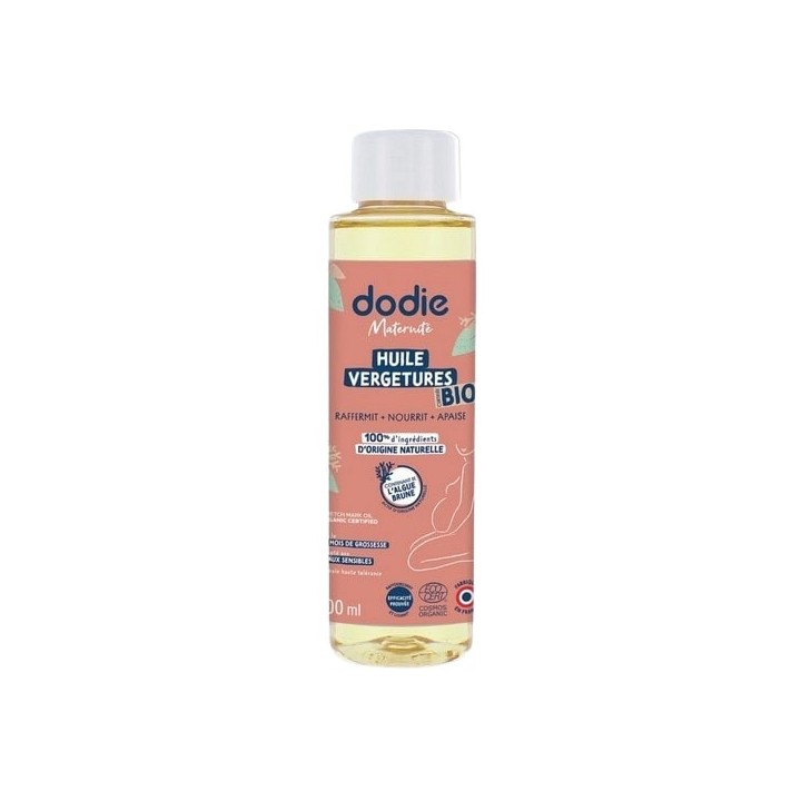 Maternité Huile Vergetures Bio 200ml - Dodie - IllicoPharma