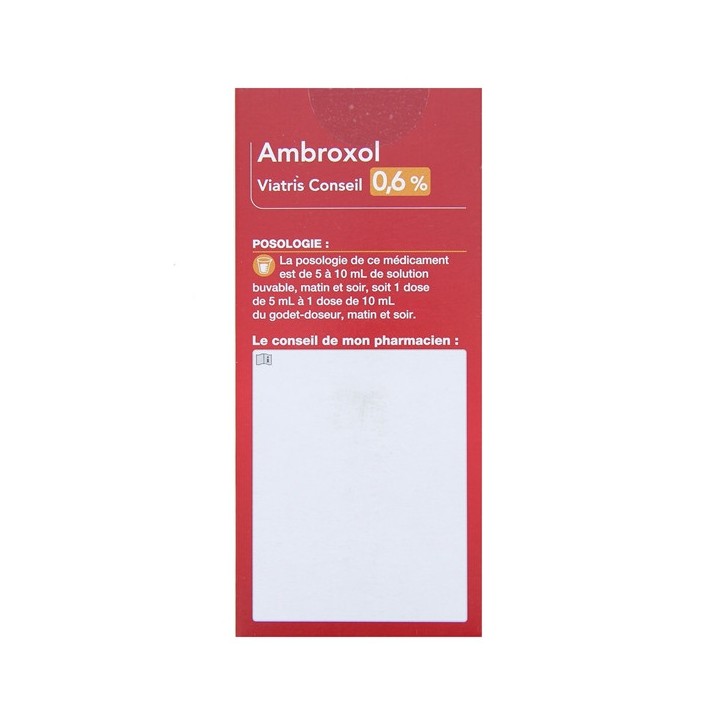 Ambroxol Viatris Conseil 0,6% 150ml Viatris - IllicoPharma