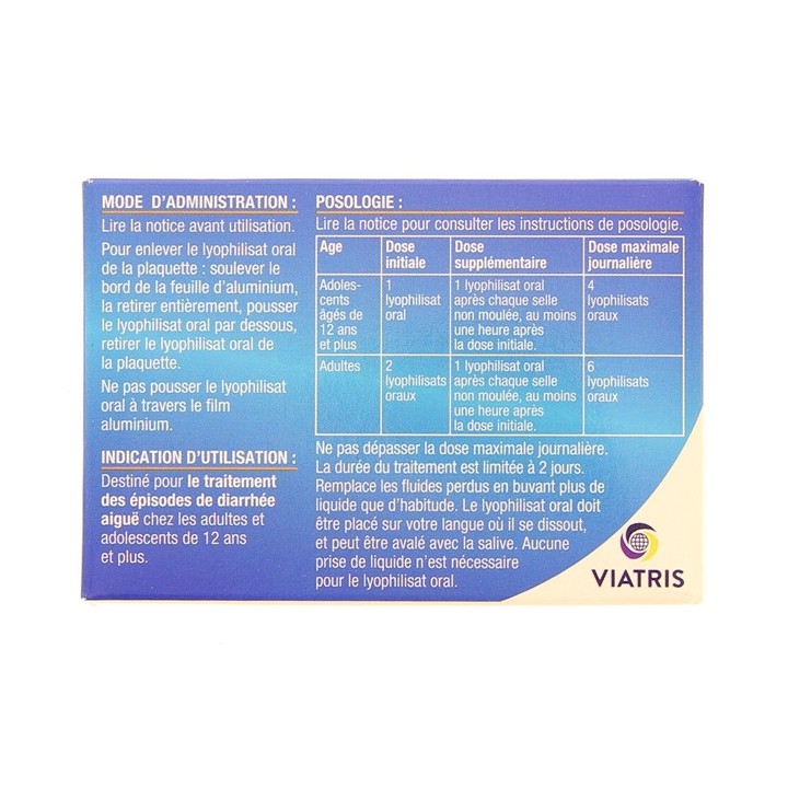 Lopéramide Viatris Conseil 2mg Lyophilisats Oraux x12 - IllicoPharma