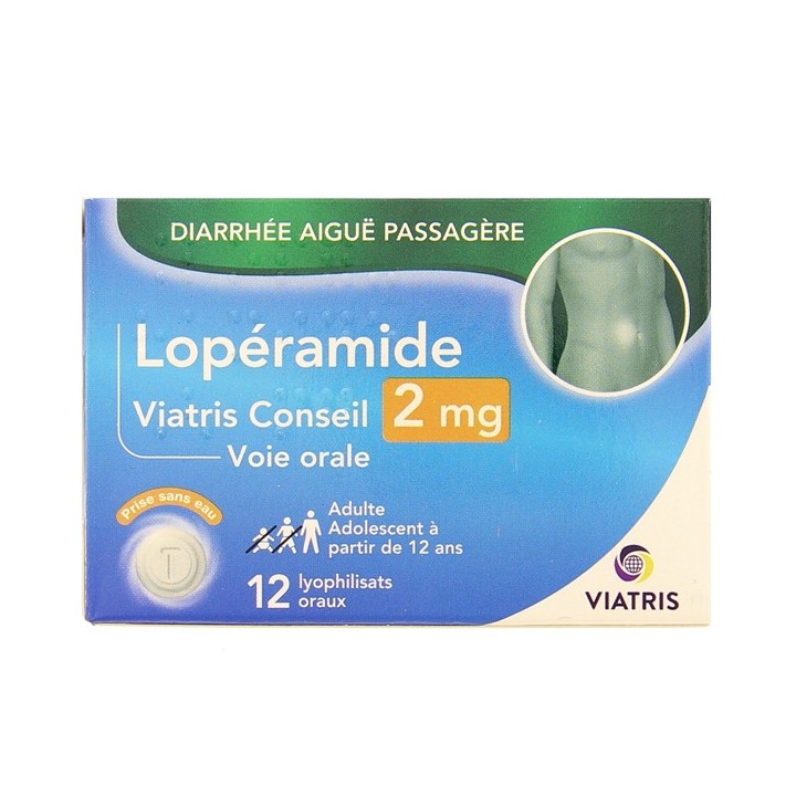 Lopéramide Viatris Conseil 2mg Lyophilisats Oraux x12 - IllicoPharma