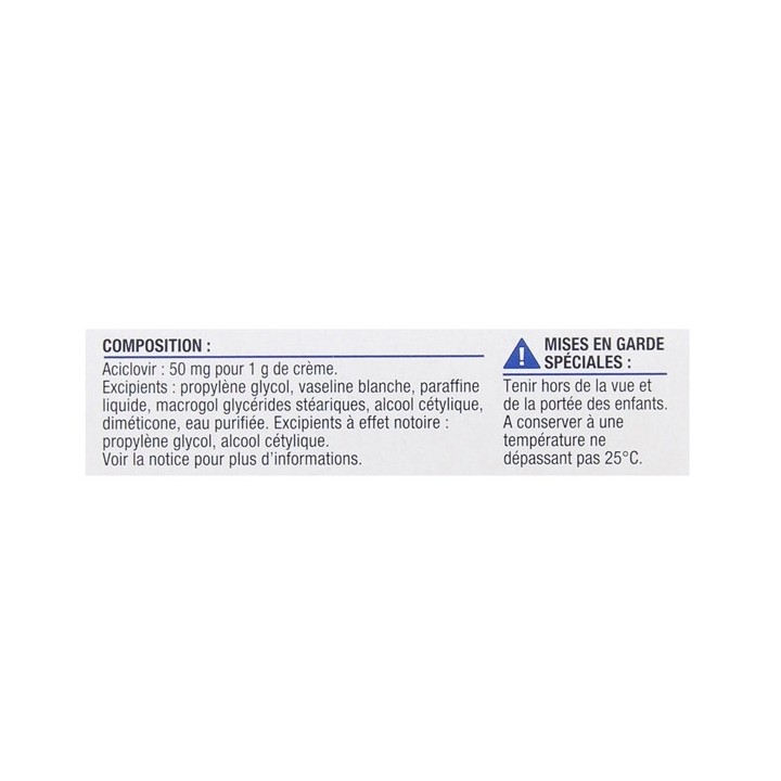 Aciclovir 5% Crème Flacon pompe doseuse 2g - Viatris - IllicoPharma