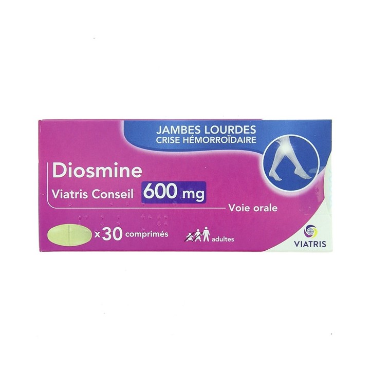 Diosmine 600mg x30cpr - Viatris - IllicoPharma