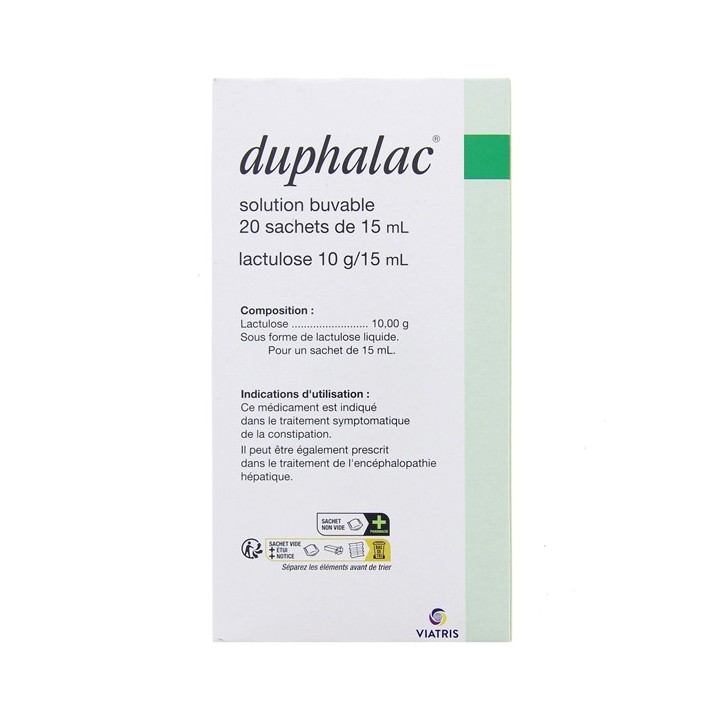 Duphalac 10g/15ml x20 sachets - Viatris - Constipation - IllicoPharma