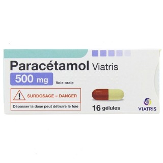 Paracétamol 500mg x16 gélules - Viatris - IllicoPharma