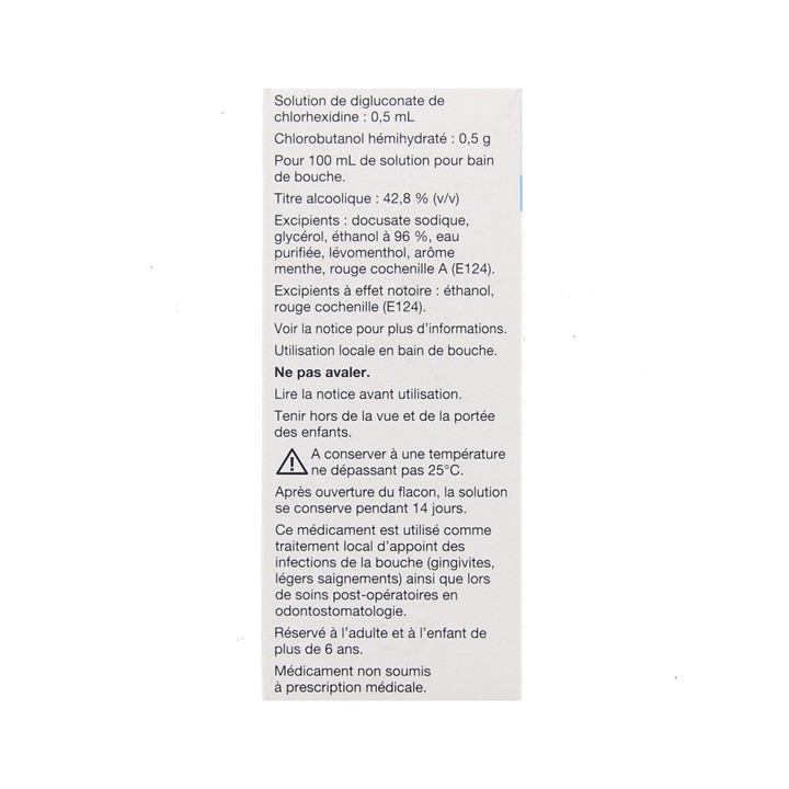 Chlorhexidine/chlorobutanol 90ml - Viatris - Pharmacie en ligne IllicoPharma