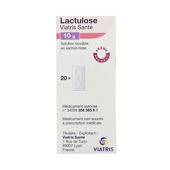 Lactulose 10g x20 sachets - Viatris - Constipation - IllicoPharma