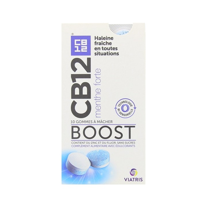 CB12 Boost x10 gommes à mâcher - Mauvaise haleine - IllicoPharma