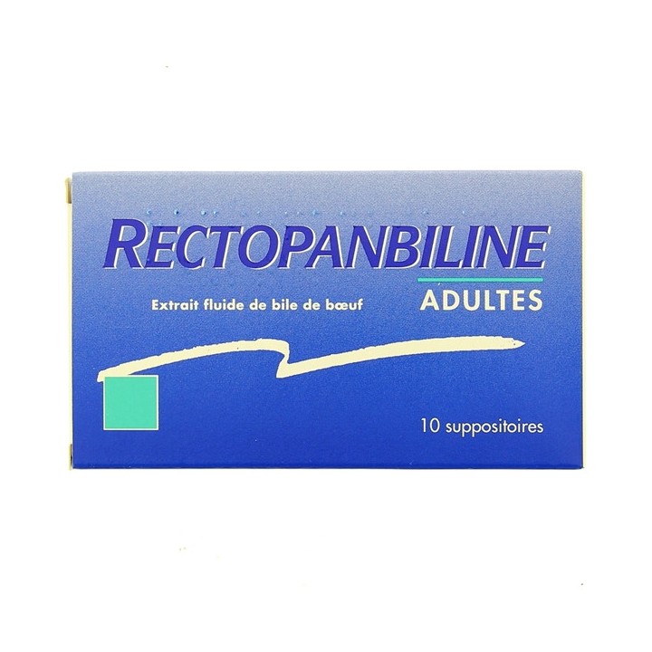 Rectopanbiline Adultes x10 Suppositoires - Constipation - IllicoPharma