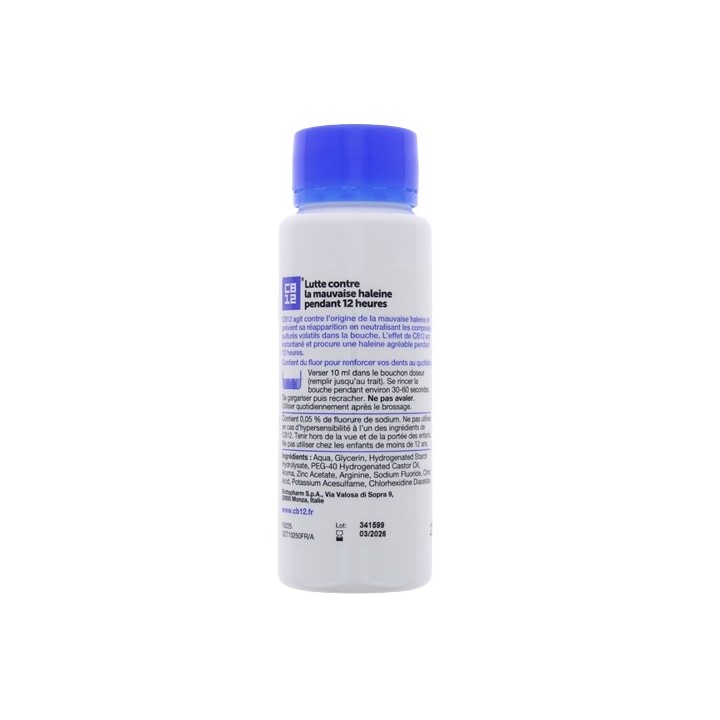 CB12 Bain de bouche 250ml - Mauvaise haleine - IllicoPharma
