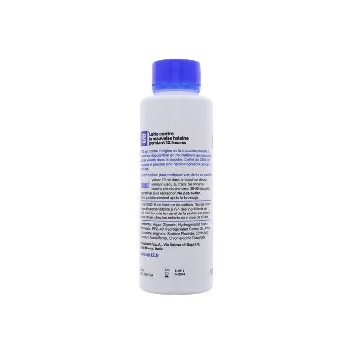 CB12 Bain de bouche 500ml - Mauvaise haleine - IllicoPharma