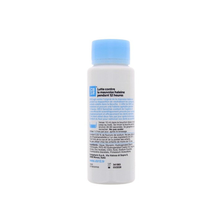 CB12 Sensitive Bain de bouche 250ml - IllicoPharma