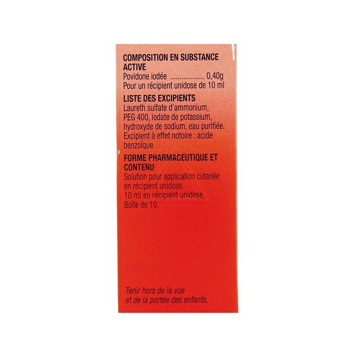 Betadine Scrub 4% 10 unidoses-Désinfectant, savon antiseptique - IllicoPharma