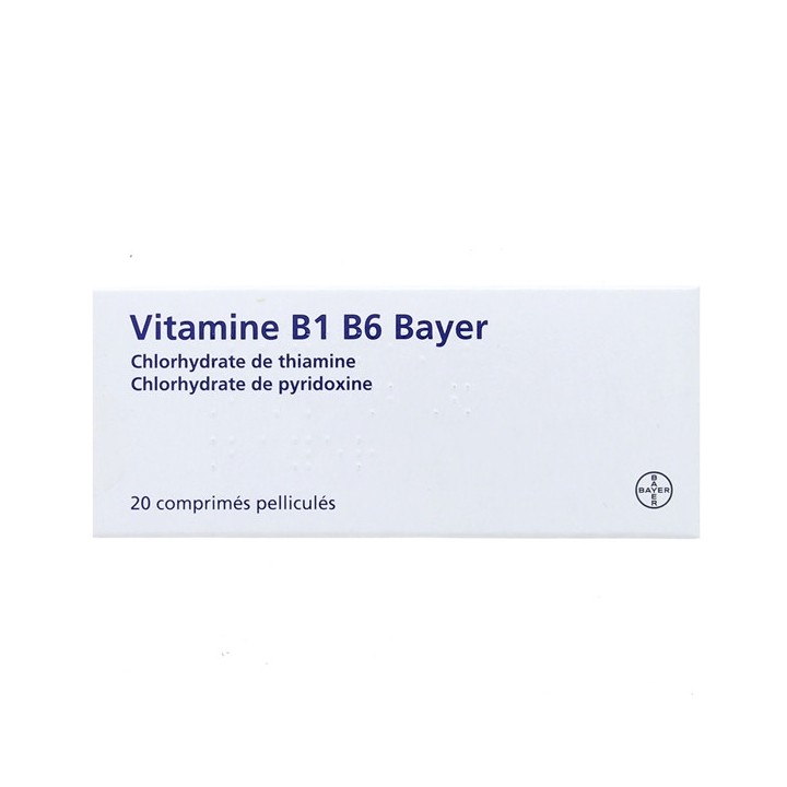 Vitamine B1 B6 x20cpr Bayer - Médicament Vitamine - IllicoPharma